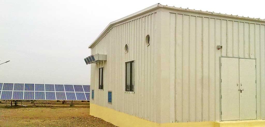 Custom fabricated enclosure for power inverters